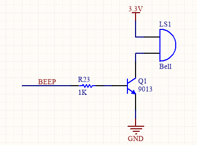 图7. 蜂鸣器模块电路连接